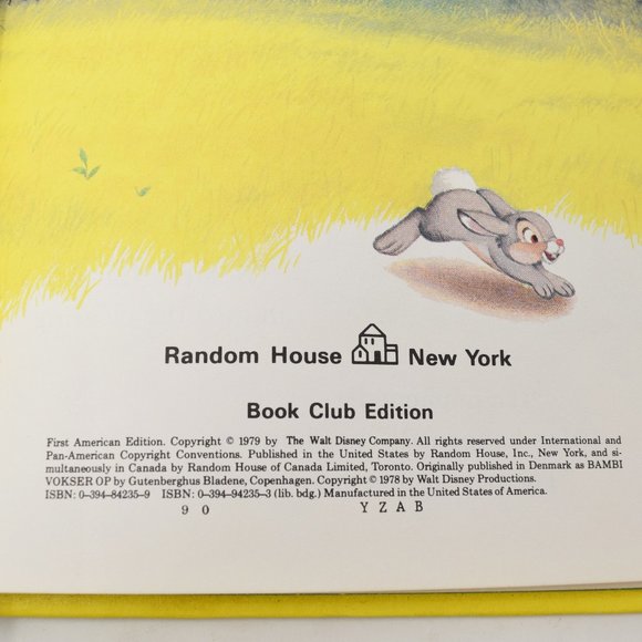 Lot Disney Books Rescuers Lambert Sheepish Lion Bambi Grows Up Hardcover VTG 70s - Picture 9 of 16